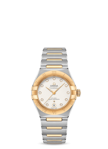 Omega Constellation Manhattan 29 Co-Axial Master Chronometer Stainless Steel / Yellow Gold / Silver Diamond